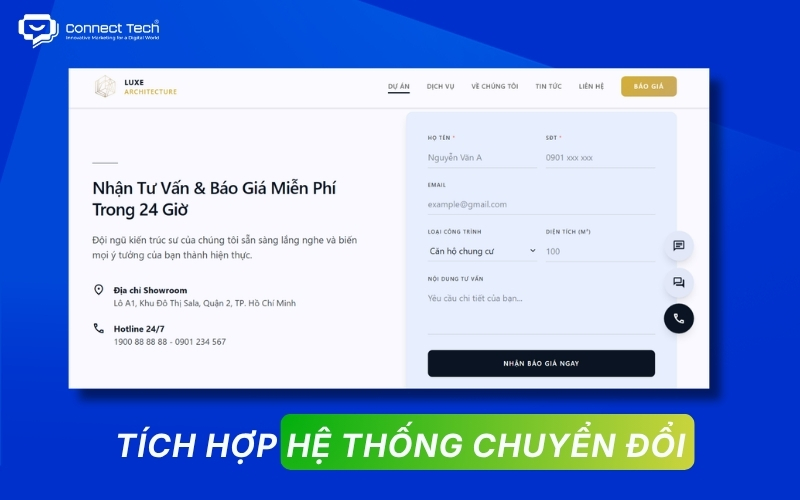 tích hợp hệ thống chuyển đổi