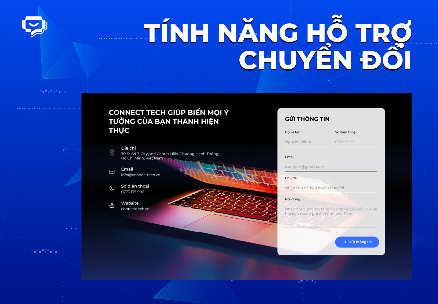 Tính năng hỗ trợ chuyển đổi
