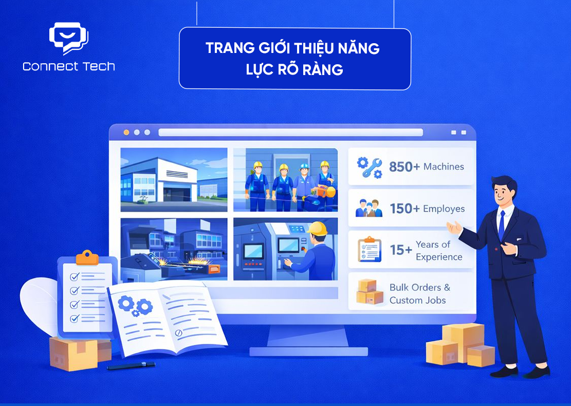 Trang giới thiệu năng lực rõ ràng