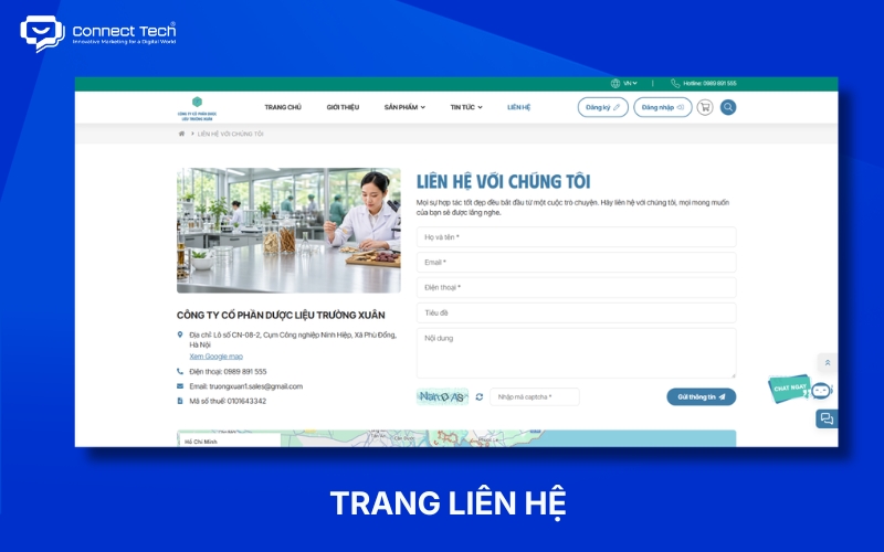 Contact page