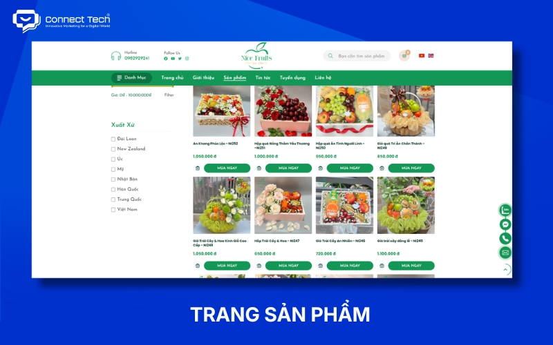Product or service pages