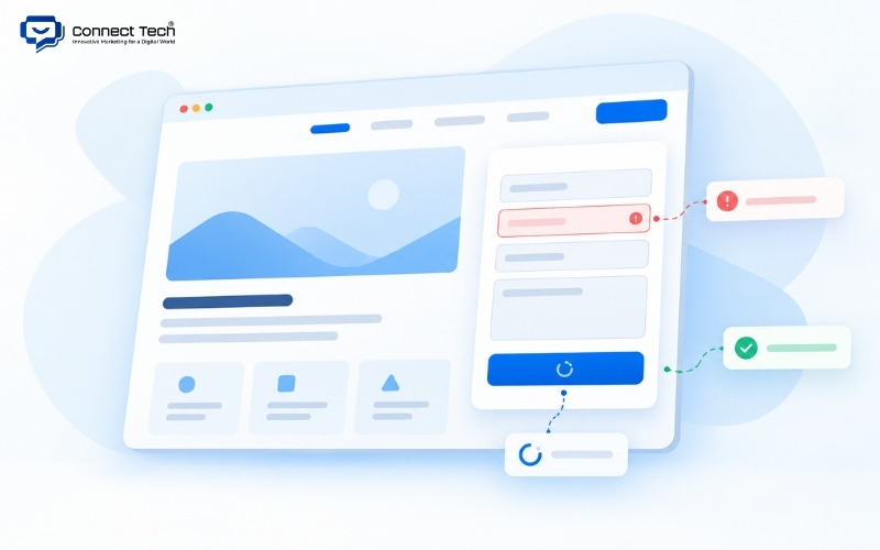 UI (User Interface) là phần của website cung cấp thông tin và công cụ để người dùng tương tác.
