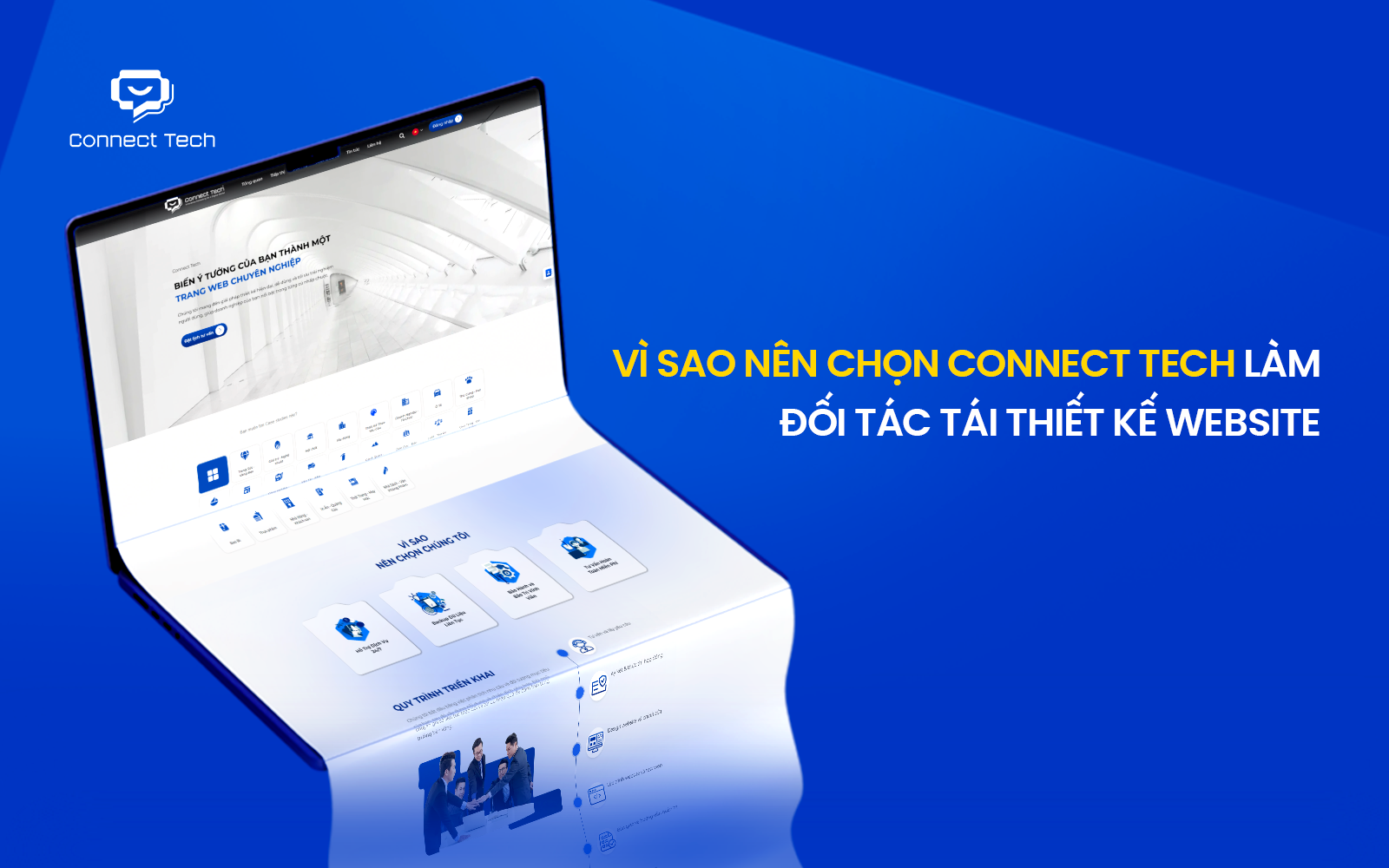 Chọn Connect Tech làm đối tác tái thiết kế website