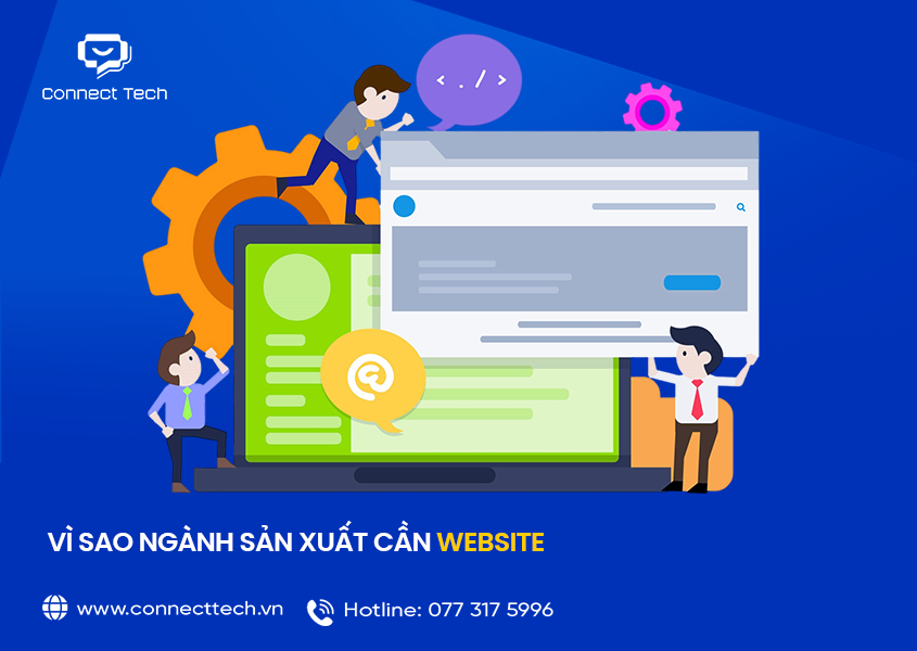 Vì sao ngành sản xuất cần website