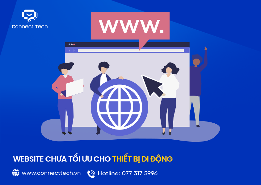 Website chưa tối ưu cho thiết bị di động