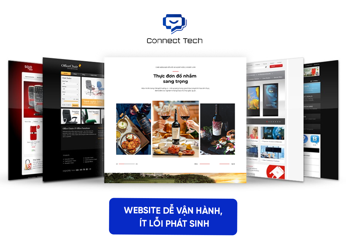 Website dễ vận hành, ít lỗi phát sinh