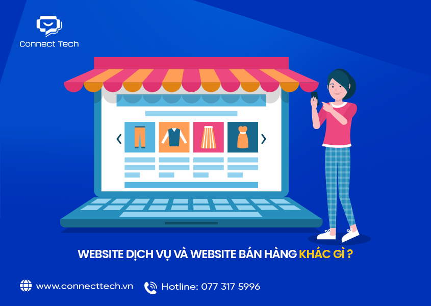 Website dịch vụ và website bán hàng khác gì