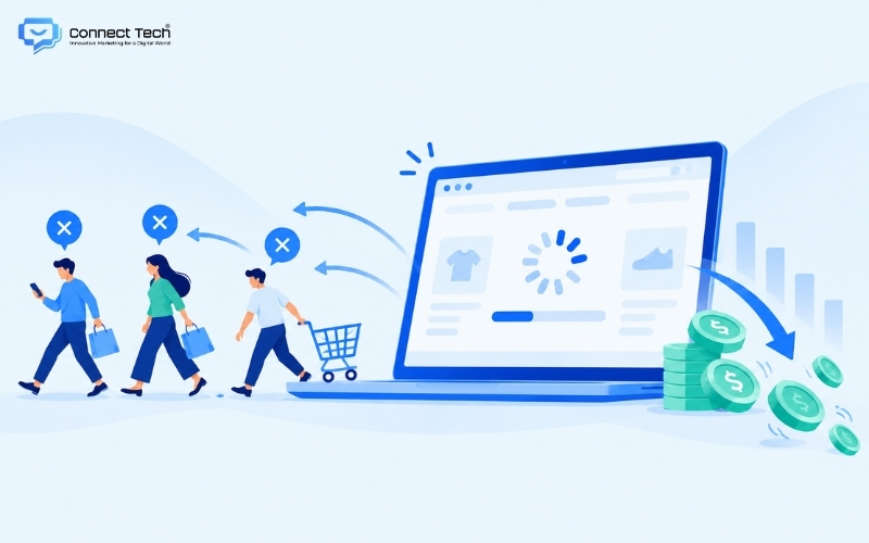 website tải chậm làm thất thoát doanh thu