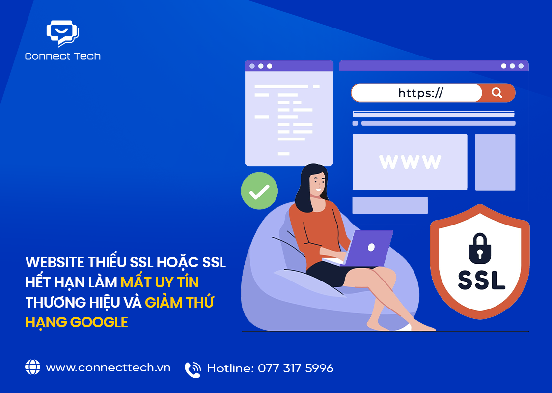 Websites without SSL or with expired SSL certificates lose brand credibility and suffer reduced Google rankings.