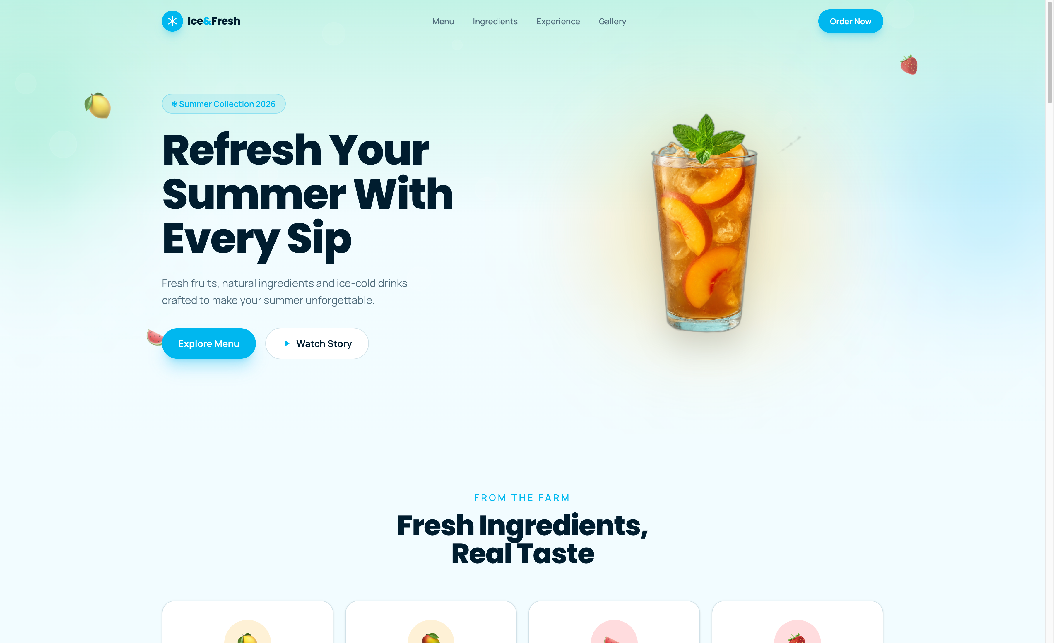 Ice and fresh